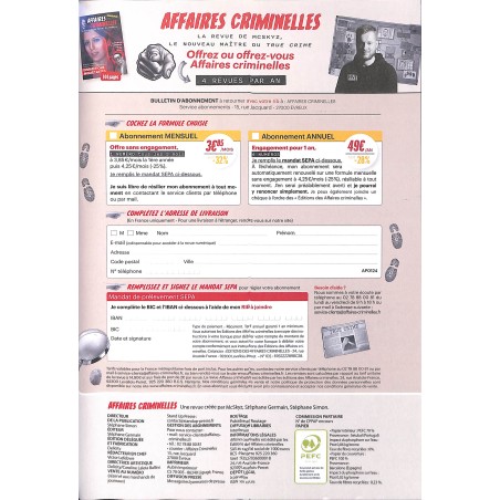 AFFAIRES CRIMINELLES