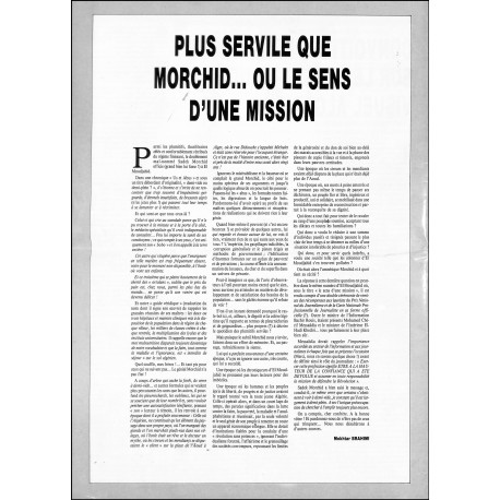 DEMAIN L'ALGÉRIE |Premier Numéro