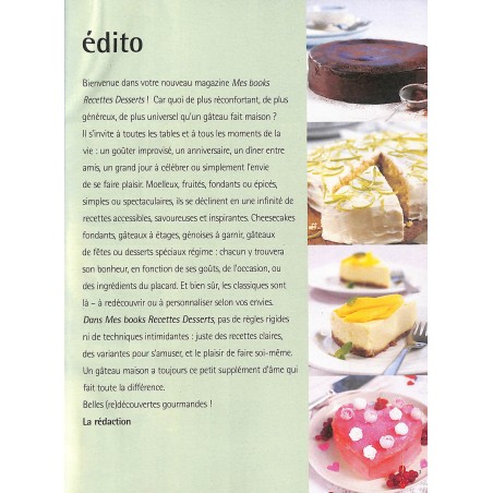 Mes Books Recettes Desserts