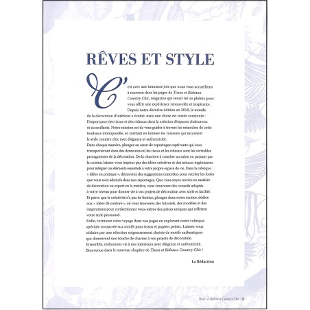 Tissus et Rideaux Country Chic