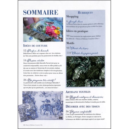 Tissus et Rideaux Country Chic