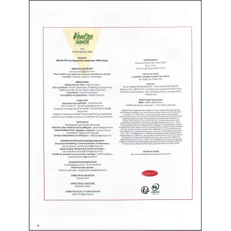 VENTRE ET SANTÉ MAGAZINE