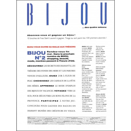 BIJOU |Premier Numéro