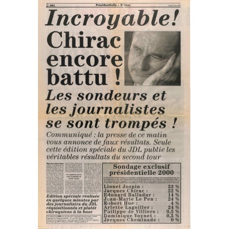LE JOURNAL DU LUNDI