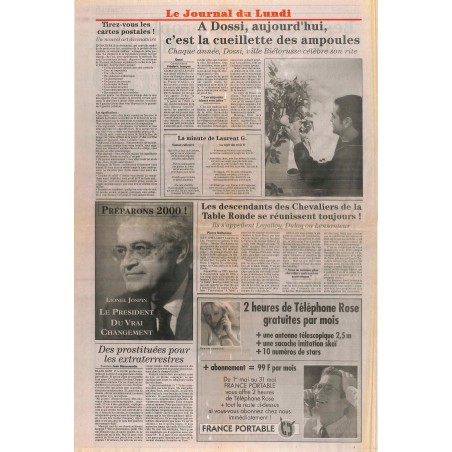 LE JOURNAL DU LUNDI