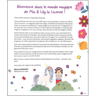MIA et LILY la licorne