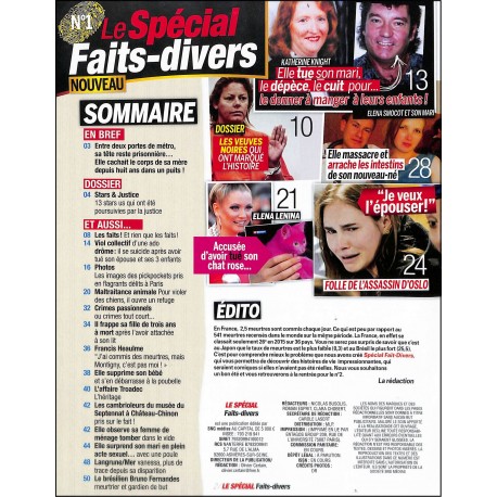 le Spécial faits-divers |Premier Numéro