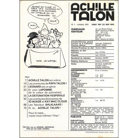 ACH!LLE TALON magazine