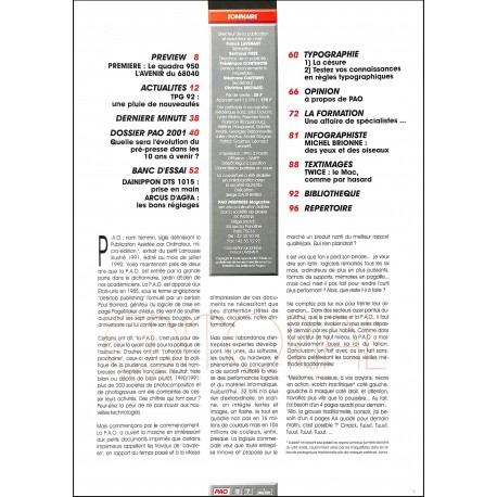 PAO prepress |Premier Numéro