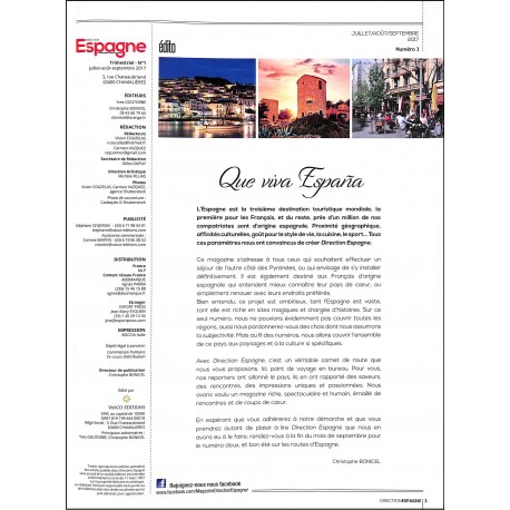 Direction Espagne |Premier Numéro