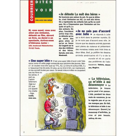 Télérama JUNIOR |Premier Numéro