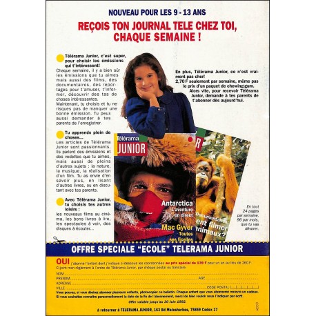 Télérama JUNIOR |Premier Numéro