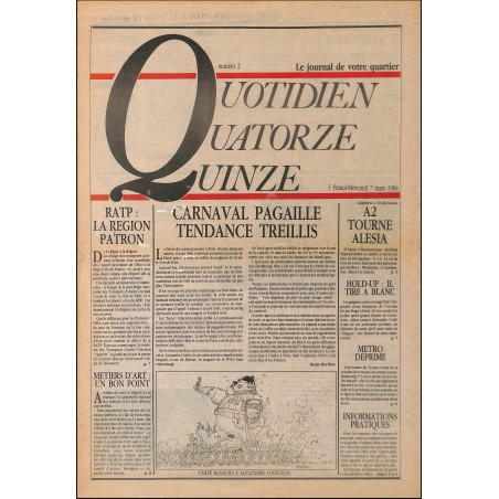 Quotidien Quatorze Quinze