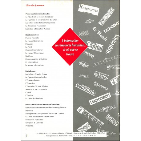 La semaine des R.H |Premier Numéro