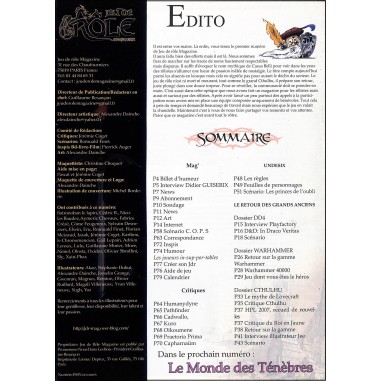 Jeu de rôle magazine