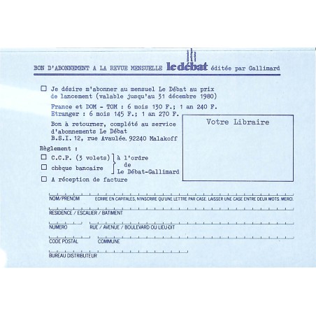 LE DEBAT