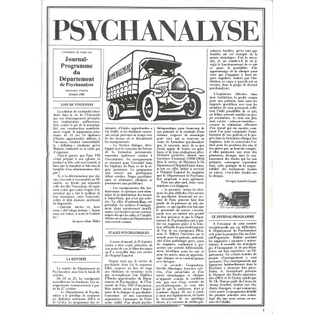 PSYCHANALYSE