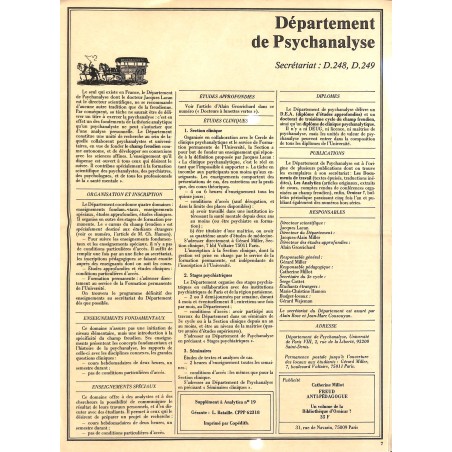 PSYCHANALYSE