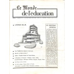 LE MONDE DE L'ÉDUCATION