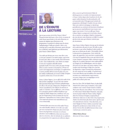 FRANCE CULTURE PAPIERS