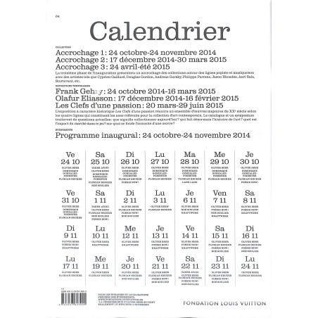FONDATION LOUIS VUITTON, LE JOURNAL