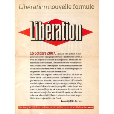 LIBÉRATION NOUVELLE FORMULE