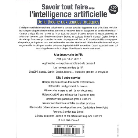 SAVOIR TOUT FAIRE AVEC L'INTELLIGENCE ARTIFICIELLE