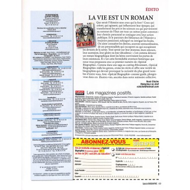 SPÉCIAL BIOGRAPHIE