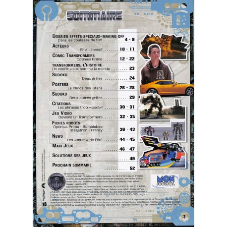 TRANSFORMERS |Premier Numéro