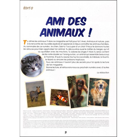 ANIMAUX et nature |Premier Numéro