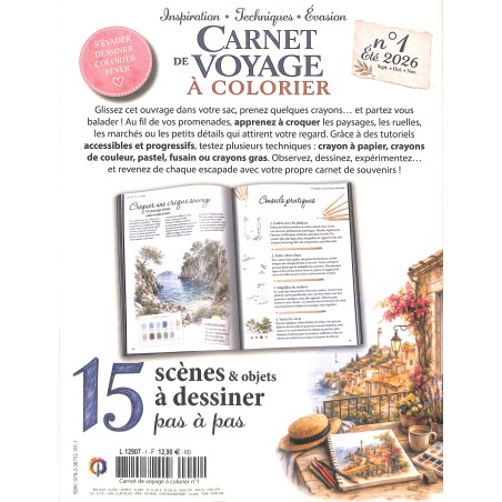 CARNET DE VOYAGE A COLORIER