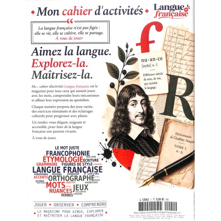 MON CAHIER D'ACTIVITÉS LANGUE FRANÇAISE