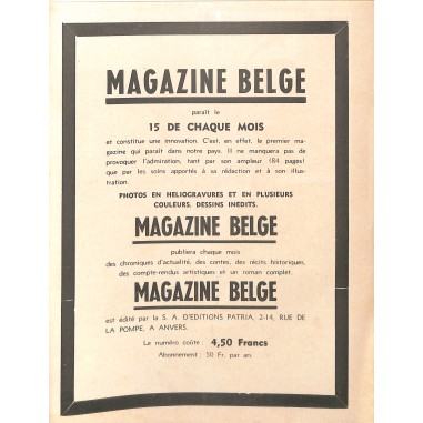 MAGAZINE BELGE