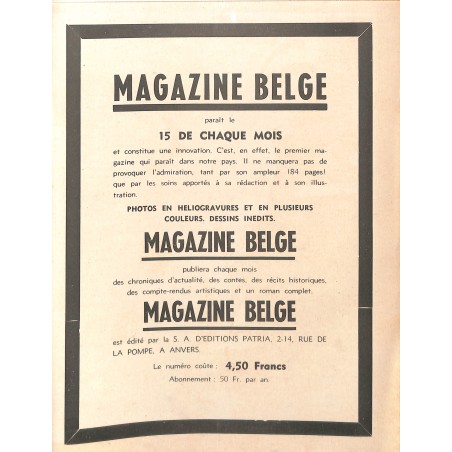 MAGAZINE BELGE