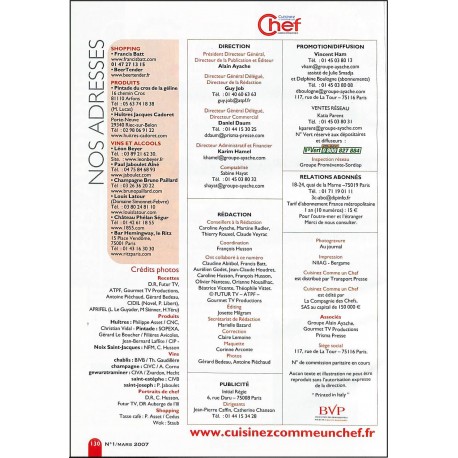 cuisinez comme un Chef |Premier Numéro