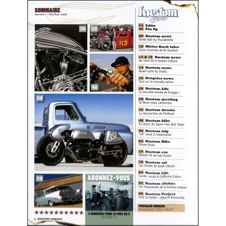 Kustom garage |Premier Numéro