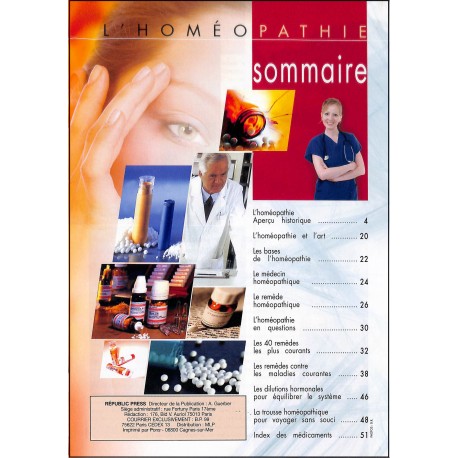 L'HOMÉOPATHIE |Premier Numéro