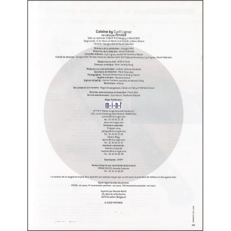 cuisine by Cyril Lignac |Premier Numéro