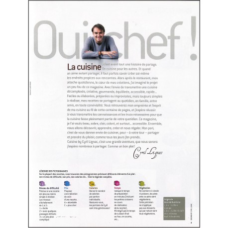 cuisine by Cyril Lignac |Premier Numéro