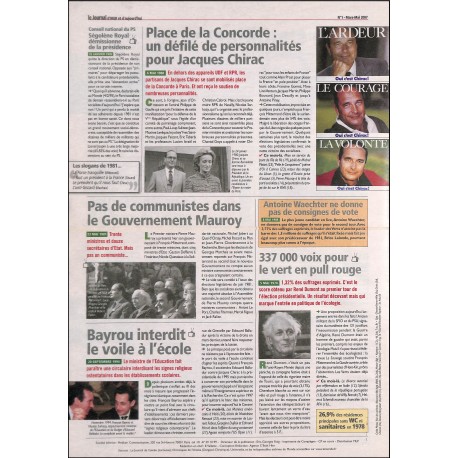 Le Journal d'HIER et d'aujourd'hui |Premier Numéro