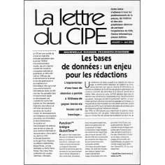 La lettre du CIPE |Premier Numéro