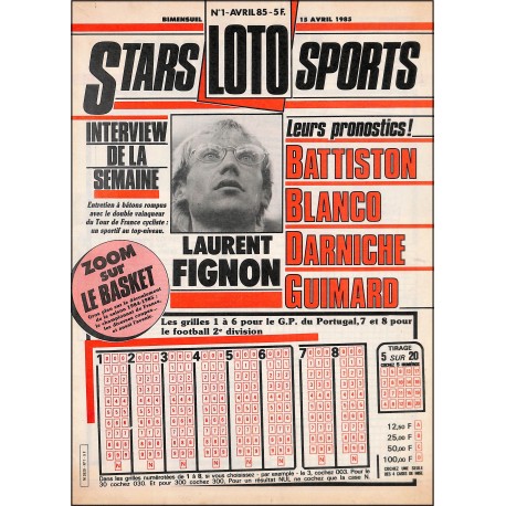 Stars Loto Sports |Premier Numéro