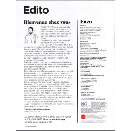 Enzo |Premier Numéro