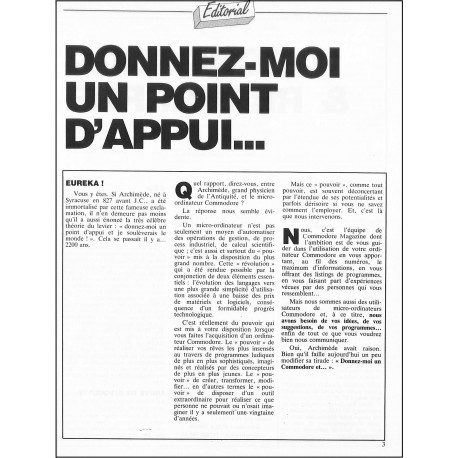 COMMODORE |Premier Numéro