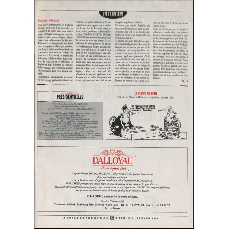 Le journal des PRESIDENTIELLES |Premier Numéro