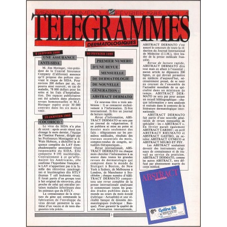 ABSTRACT Dermato |Premier Numéro