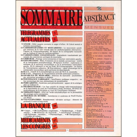 ABSTRACT Cardio |Premier Numéro