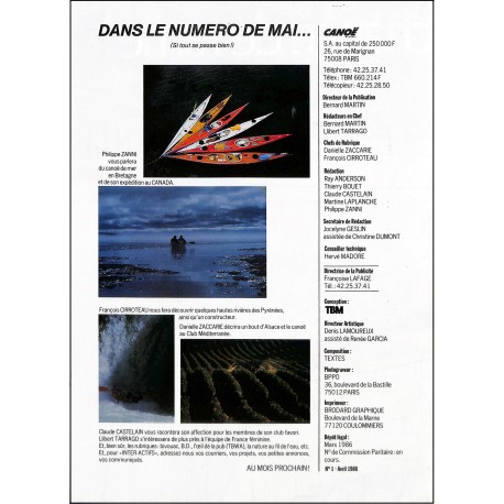CANOË |Premier Numéro
