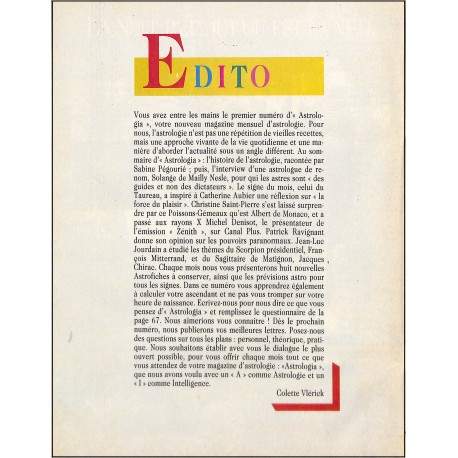 ASTROLOGIA |Premier Numéro