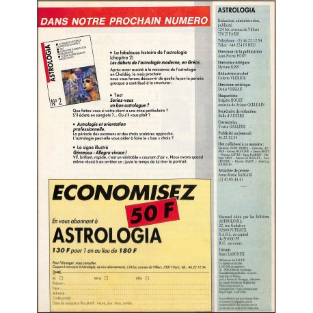 ASTROLOGIA |Premier Numéro